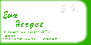 eva herget business card